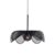 Markslöjd Taklampa Styrka 63 cm Svart/Smoke