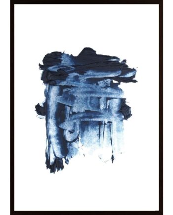 Blue Oil Paints Poster