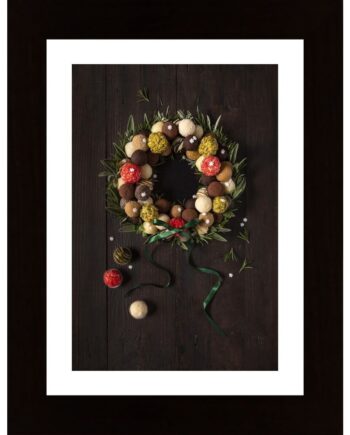 Truffles Christmas Wreath Poster