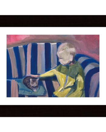 Boy & Cat By Ritlust Poster