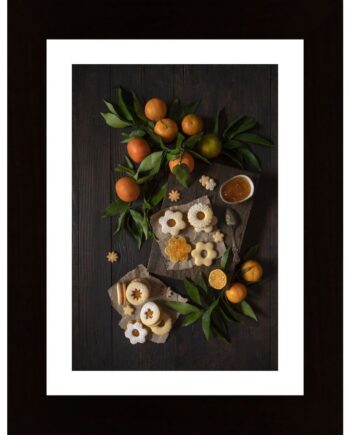 Mandarin Linzer Cookies Poster