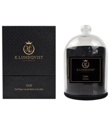 K. Lundqvist Stockholm K. Lundqvist Doftljus med Glaskupa Oud