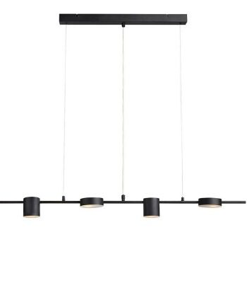 Markslöjd Taklampa Row Spotlights 4L Svart