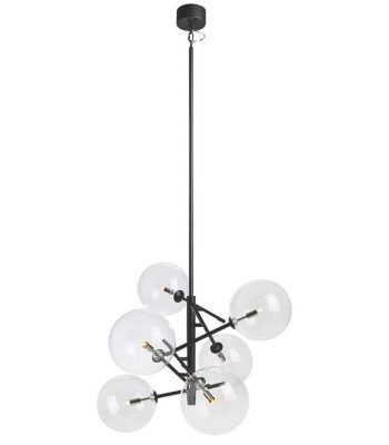 Markslöjd Taklampa Andrew 6L Svart/Klar