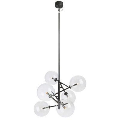 Markslöjd Taklampa Andrew 6L Svart/Klar