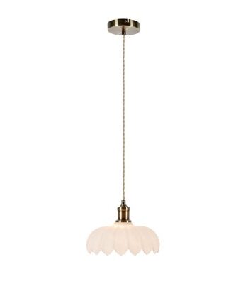 Markslöjd Markslöjd Taklampa Kurage 1L Vit/Mässing