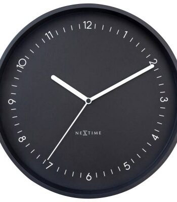 NeXtime Berlin Väggklocka Ø30 cm Svart