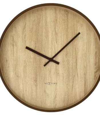 NeXtime Oslo Väggklocka Large 50 cm Brun/Natur