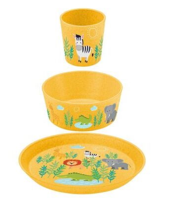 Koziol Barnservis Connect Afrika Tallrik/Skål/Mugg
