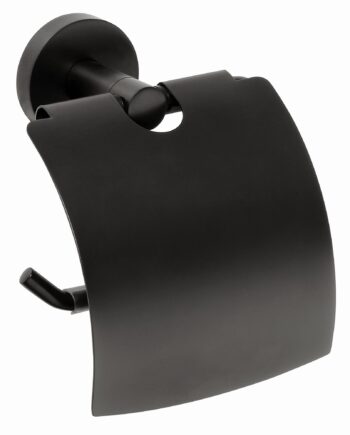 Duschbyggarna Toalettpappershållare Duschbyggarna Black med Lock