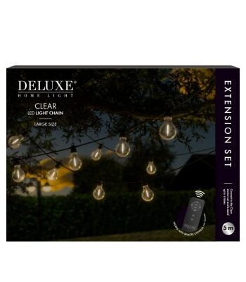 DeluxeHomeart LED Ljusslinga Clear Extra Set Large 5 m