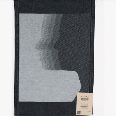 Styleica Handduk sha-dows 35x50 cm, svart/grå