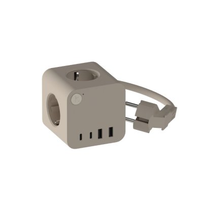KREAFUNK Ampie Wired Grenuttag EU USB-A/USB-C Ivory Sand