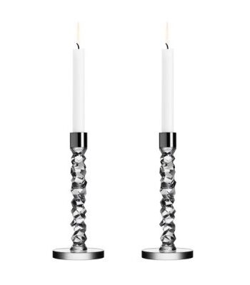 Orrefors Carat Ljusstake 2-pack, Stål