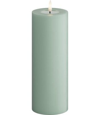 DeluxeHomeart LED Blockljus Sage Green 7,5x20 cm