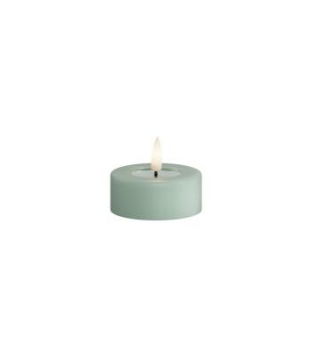 DeluxeHomeart LED Värmeljus 6x4,5 cm Sage Green 2-pack