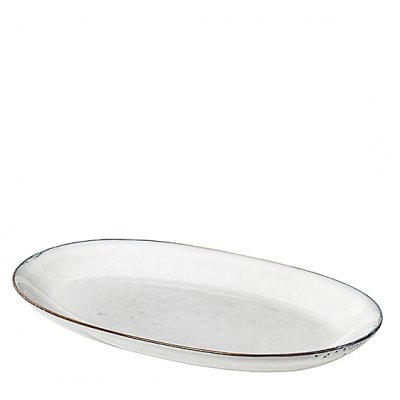 Broste Copenhagen Tallrik Oval Nordic Sand 17x30 cm