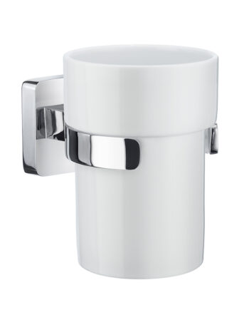 Smedbo Tandborstglas Smedbo Ice OK343P Krom/Vitt Porslin