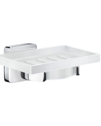 Smedbo Tvålkopp Smedbo Ice OK342P Krom/Vitt Porslin