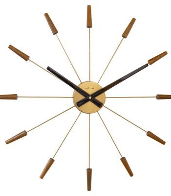 NeXtime Plug Inn Väggklocka Ø58 cm Brons